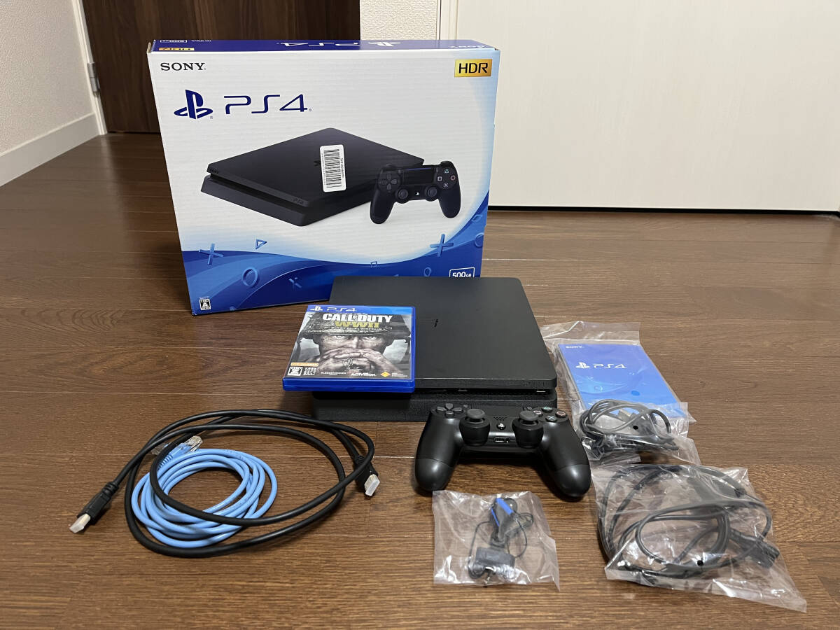 PlayStation 4 ジェット・ブラック 500GB (CUH-2200AB01) 【オマケ付き