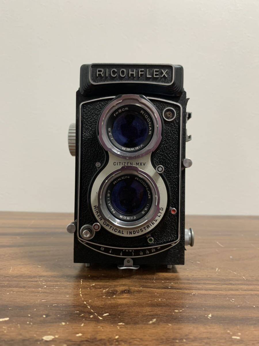 美品】RICOHFLEX リコーフレックス 二眼レフカメラ 写真 撮影 フィルム