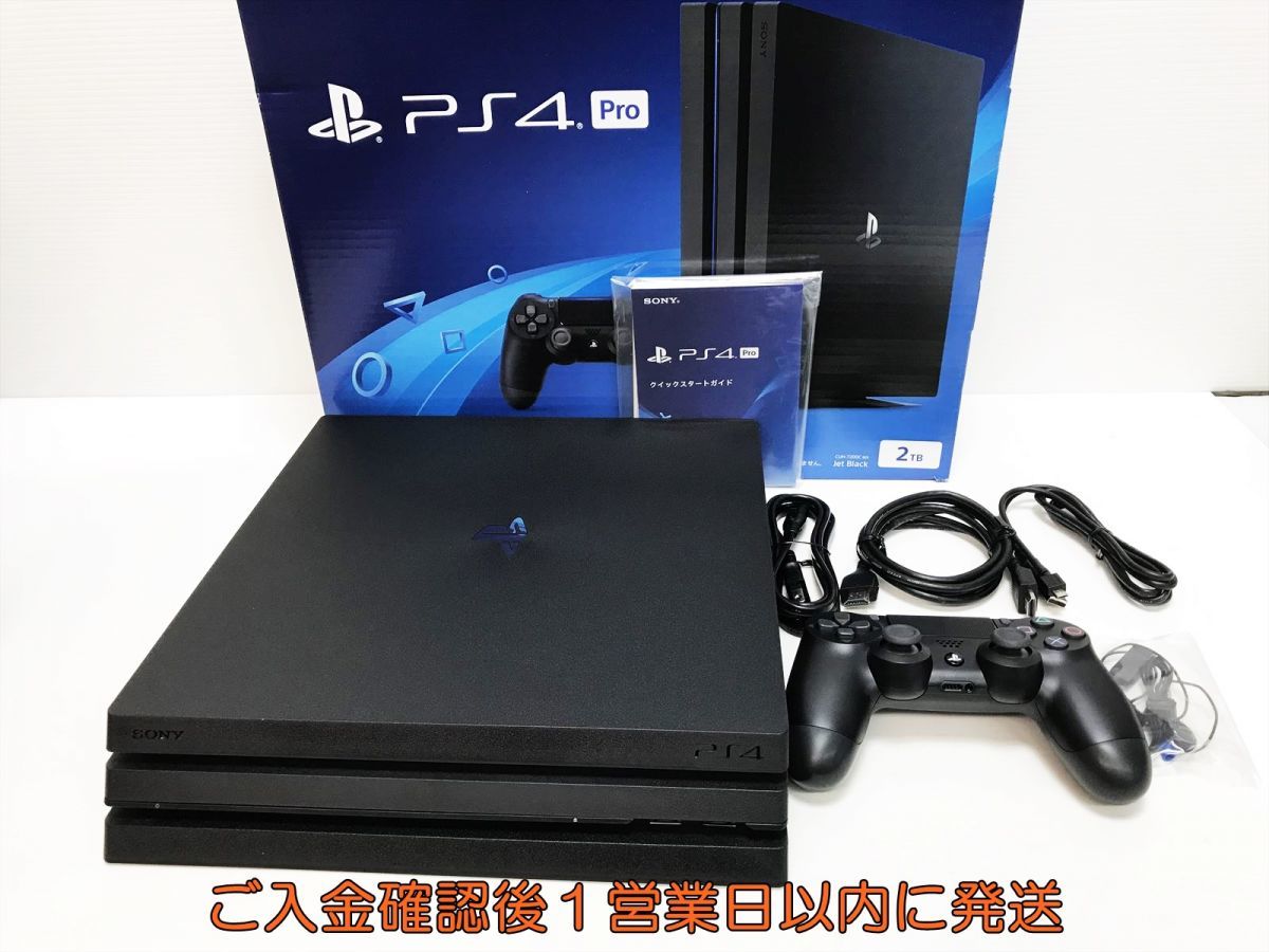 1円】PS4 Pro 美品 本体/コントローラー セット CUH-7200C ブラック
