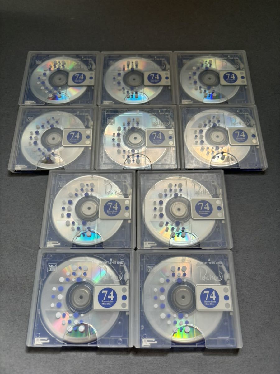 MD ミニディスク minidisc 中古 初期化済 PRIME MEDIA 74 ブルー 10枚セット /【Buyee】 Buyee