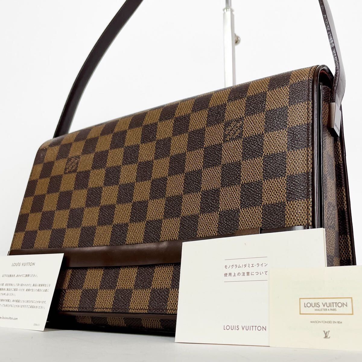 1円□美品□ LOUIS VUITTON ルイヴィトン トライベッカ ロン カレ