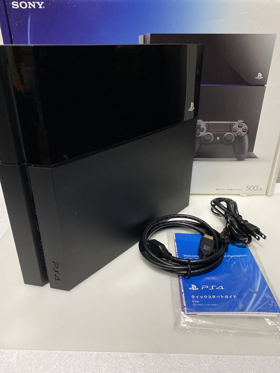 1円～】PlayStation 4☆CUH-1100A 500GB 本体☆ジェットブラック