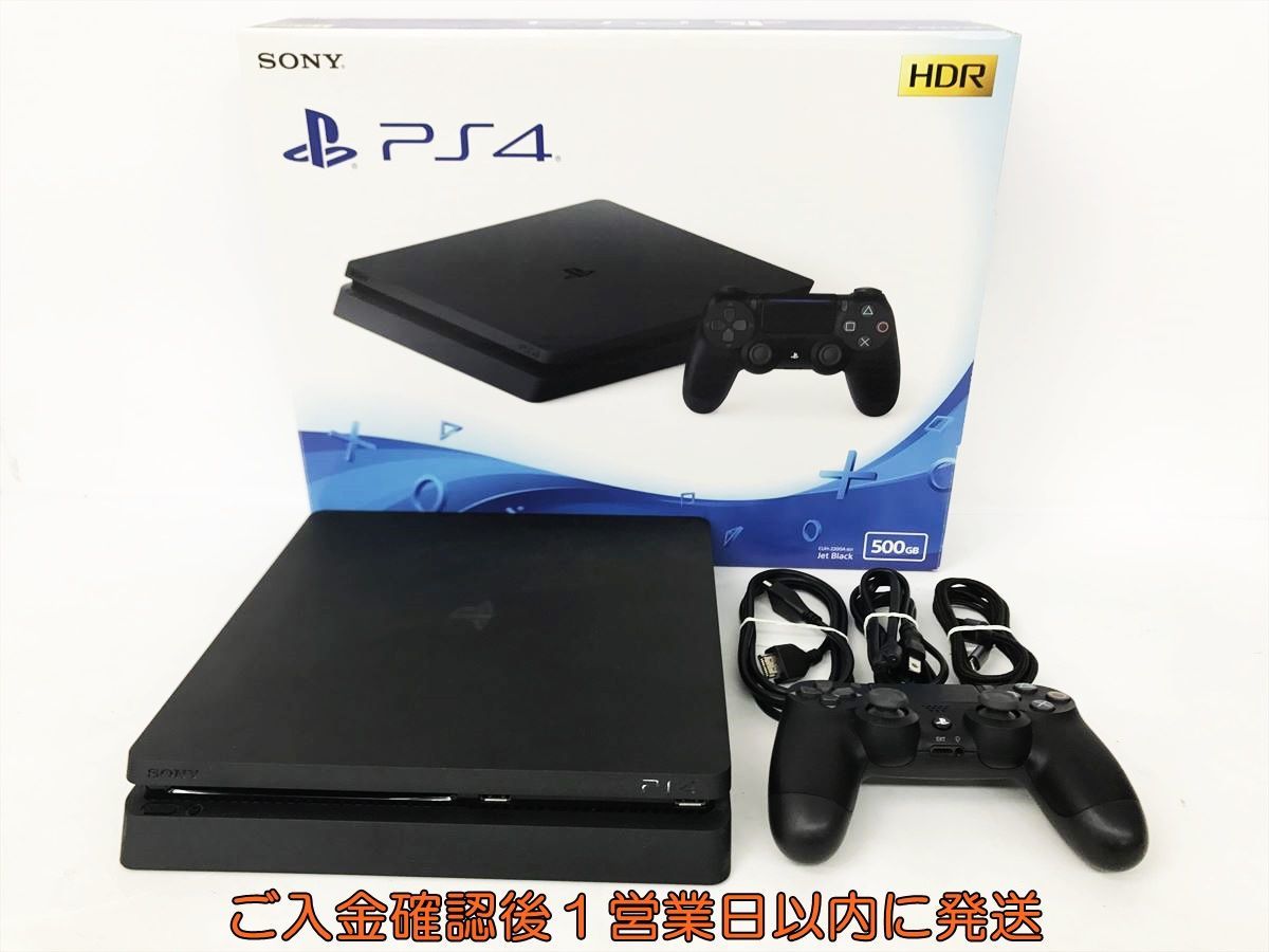 1円】PS4 本体セット500GB ブラックSONY PlayStation4 CUH-2200A 動作
