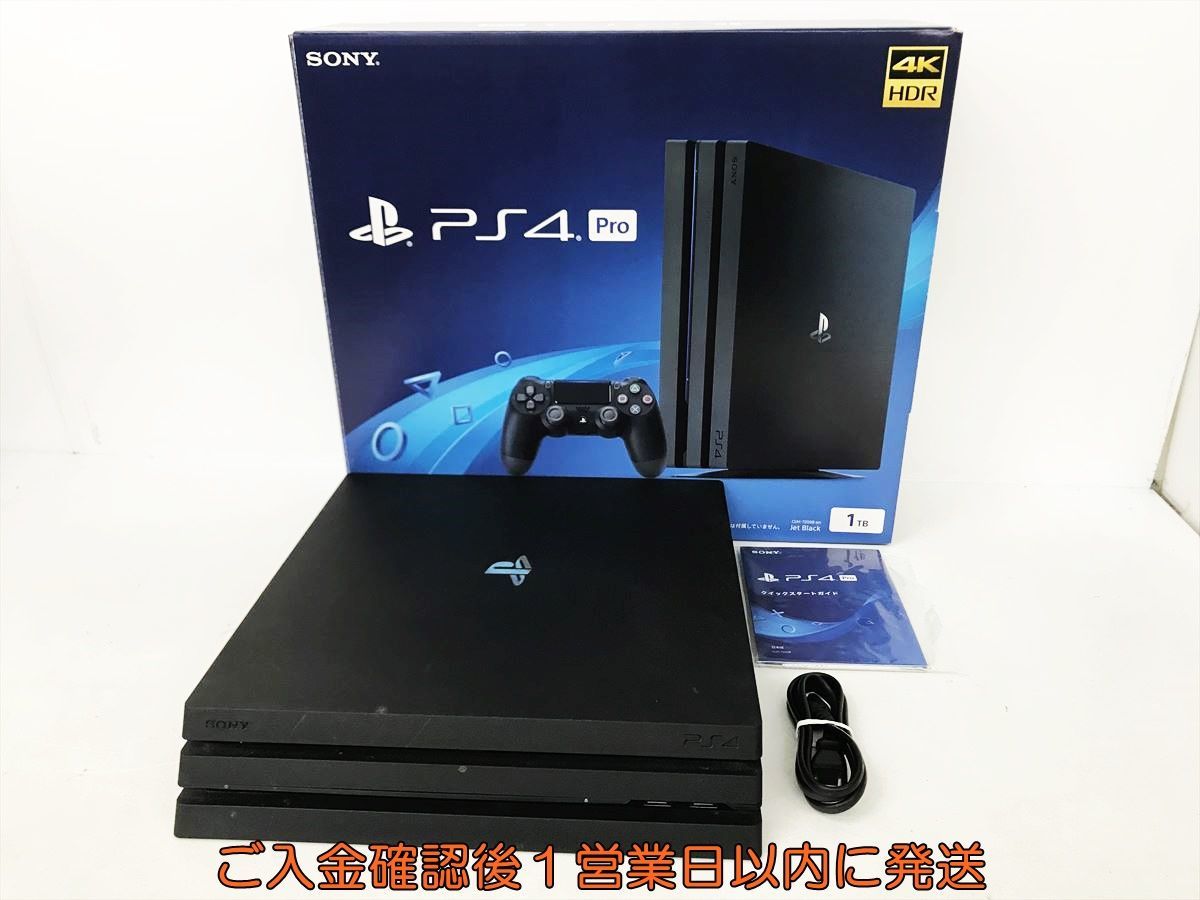 1円】PS4 Pro 本体/箱セット1TB ブラックSONY PlayStation4 CUH-7200B