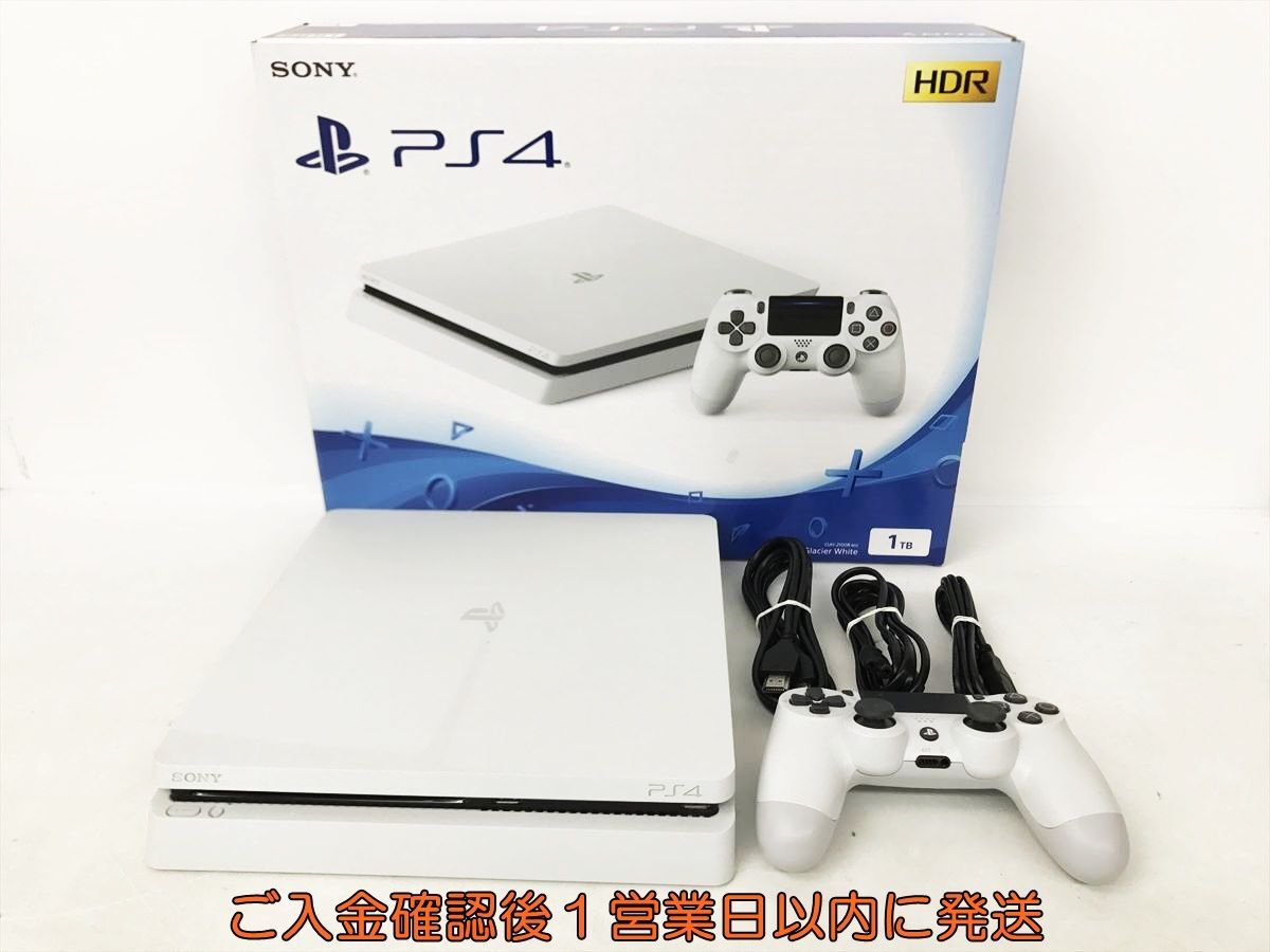 1円】PS4 本体 セット 1TB ホワイト SONY PlayStation4 CUH-2100B 動作 