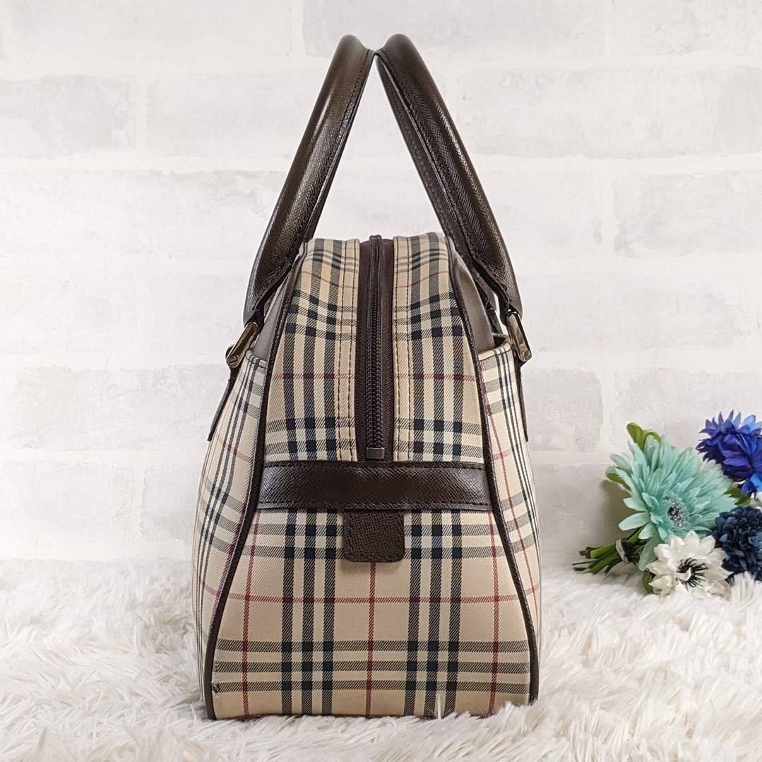 1円〜 BURBERRY バーバリー ハンドバッグ ミニボストンバッグ ノバ