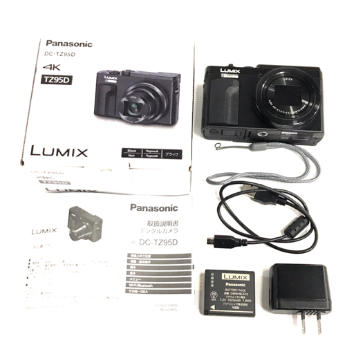 1円 Panasonic LUMIX DC-TZ95D 1:3.3-6.4/4.3-129 コンパクトデジタル