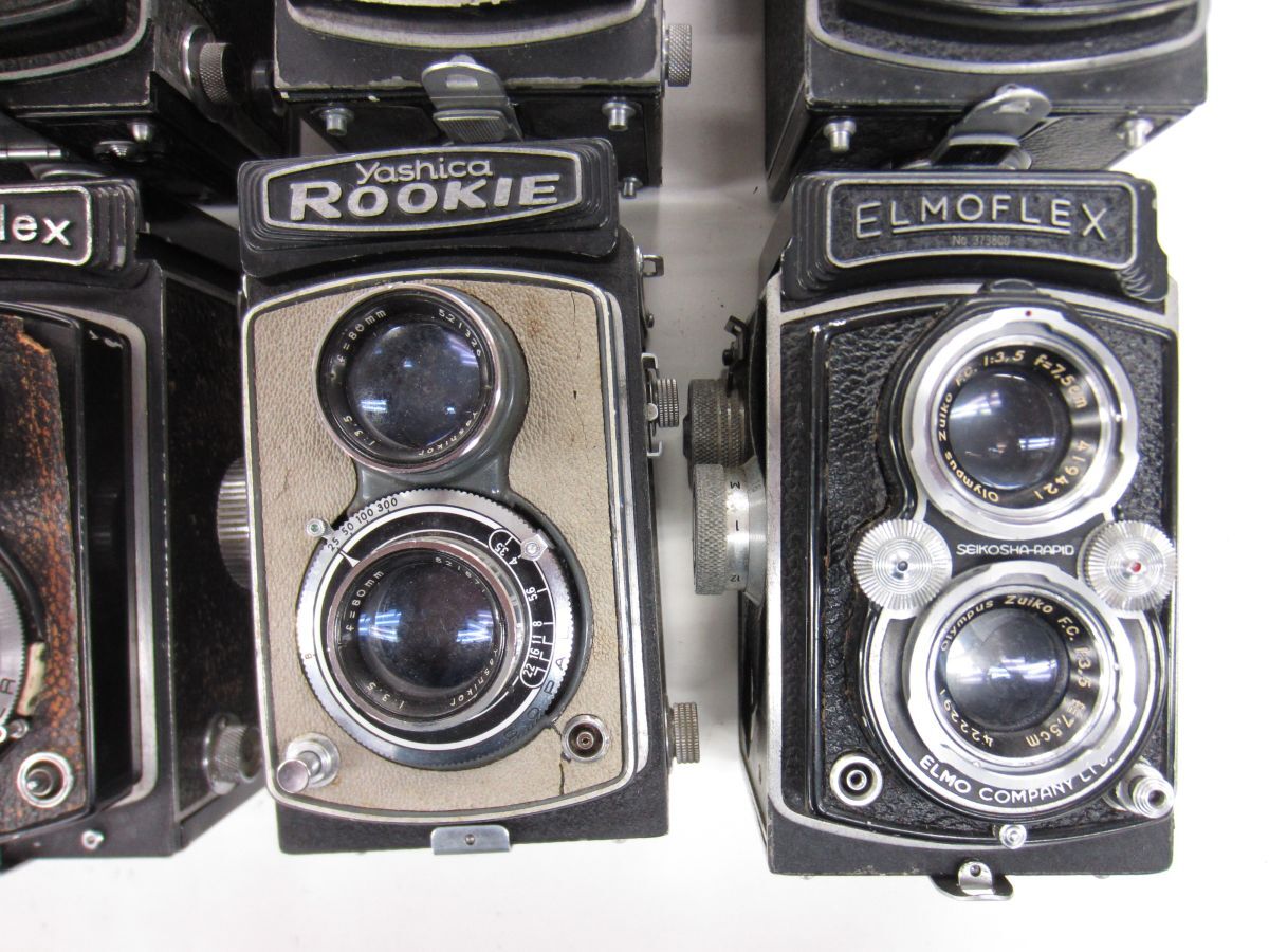 4632K)ジャンク二眼レフ ELMOFLEX RICOHFLEXⅣ WAGOFLEX Minolta