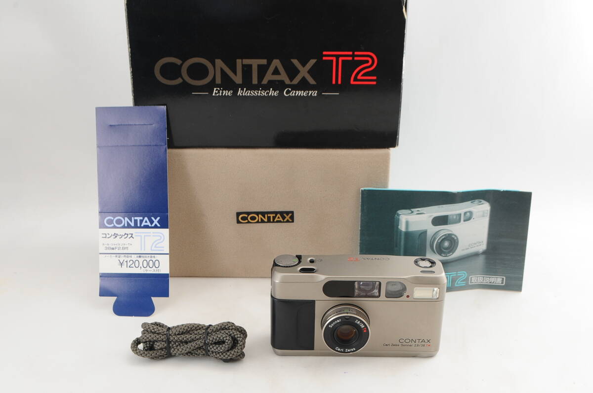 ☆極美品☆ CONTAX コンタックス T2 元箱 付属品 ☆清潔感溢れる綺麗な