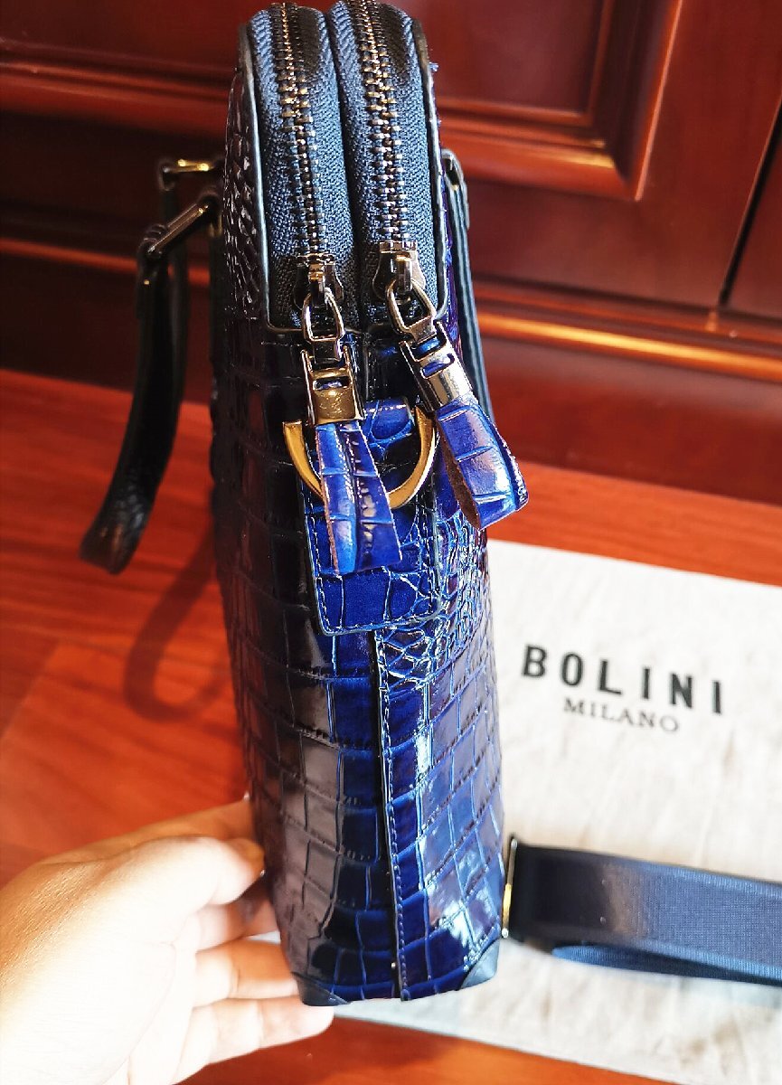 最高級逸品20万◇イタリア・ミラノ発*BOLINI/ボリニ・最上級牛革