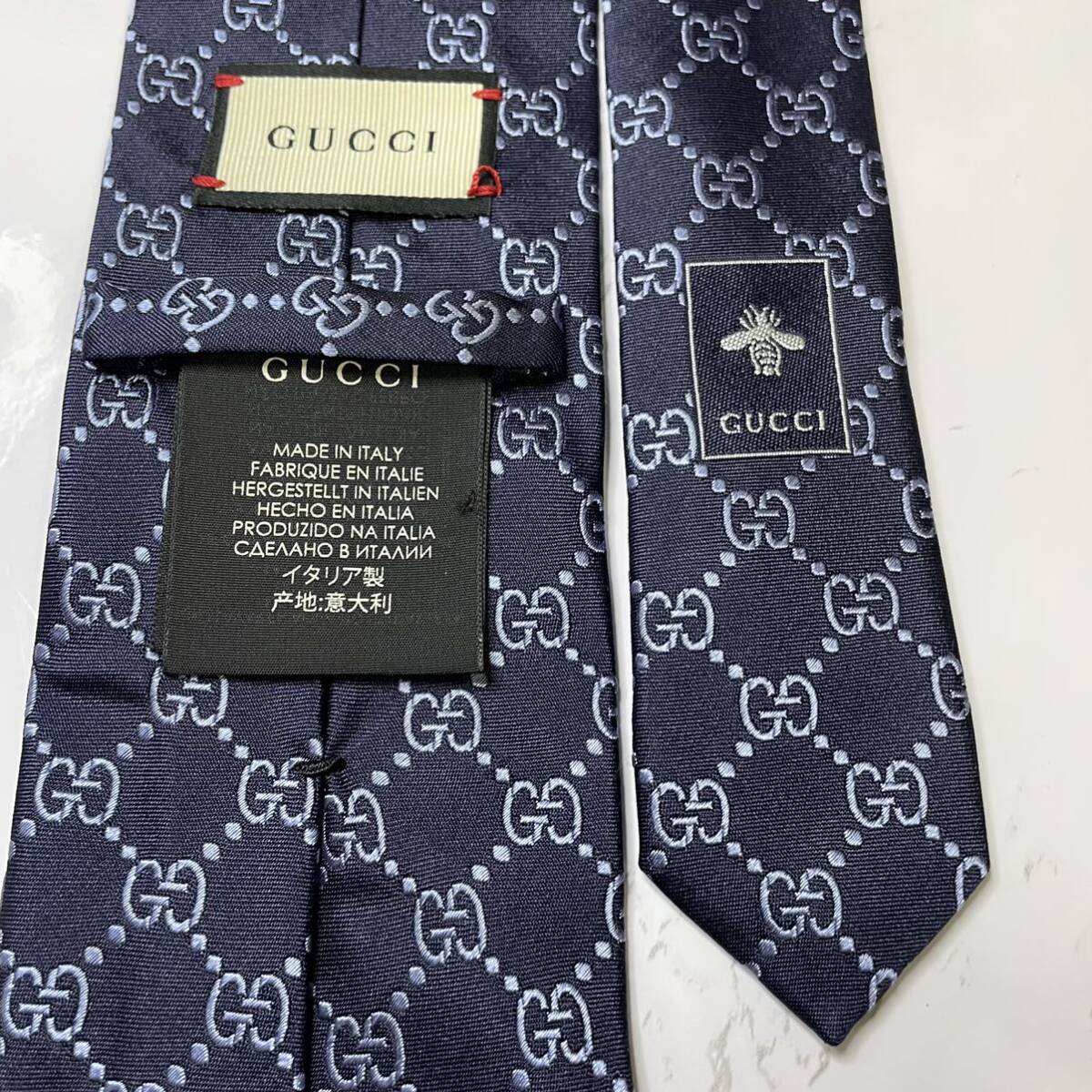 福袋セール】 ✨未使用級✨ 現行モデル GUCCI ネクタイ シルク51% GG柄