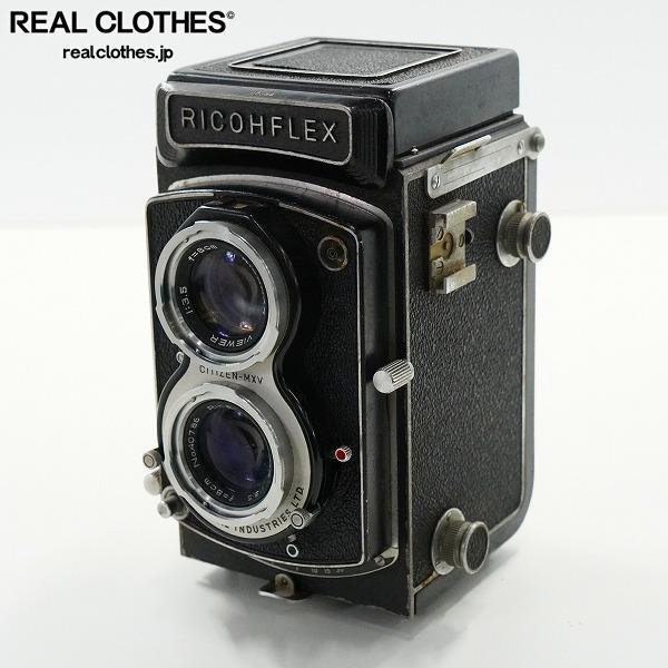 希少! 革ケース付属 】リコーフレックスRICOHFLEX RICONAR 8cm F3.5 二