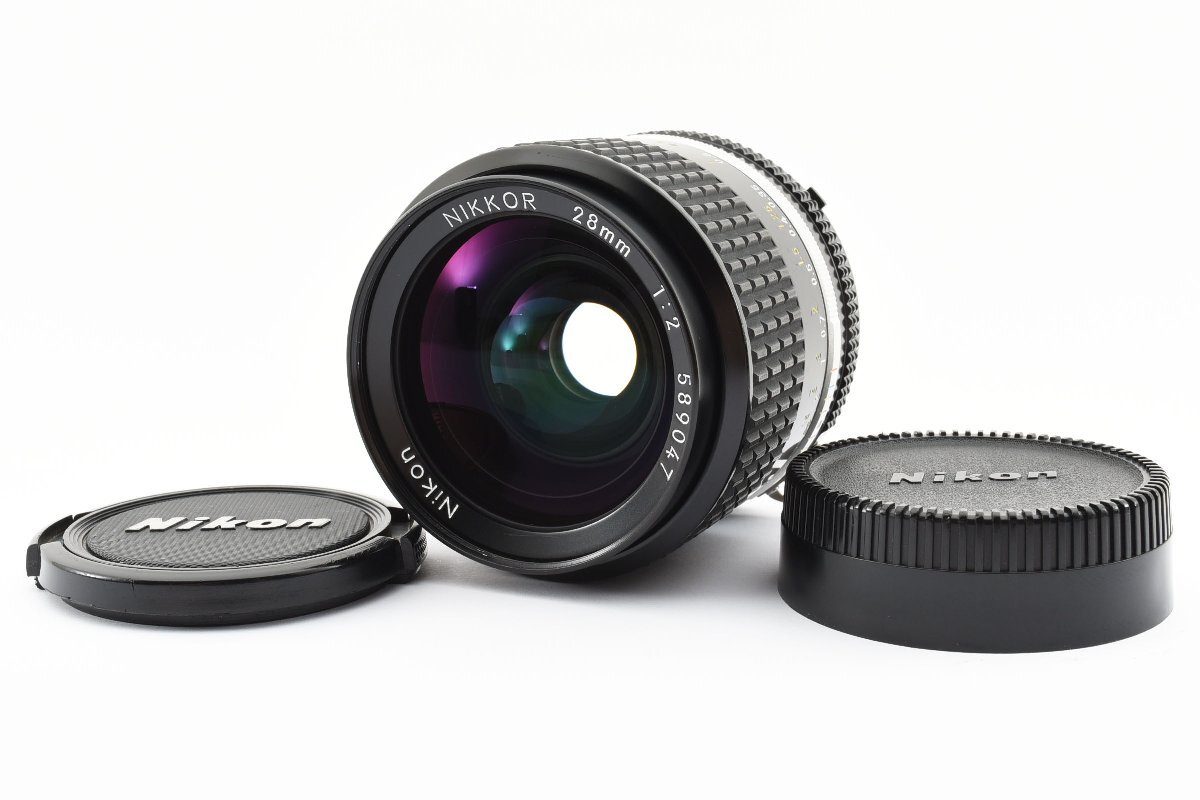 ニコン Ai-S Nikkor 28mm f2.8❤️単焦点マニュアルレンズ - レンズ(単 