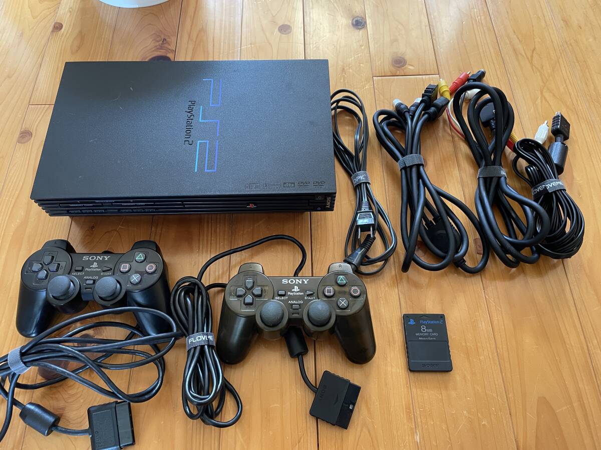 PS2 プレステ2 プレイステーション2 (SCPH-30000) FreeMCBoot 1.7入り 