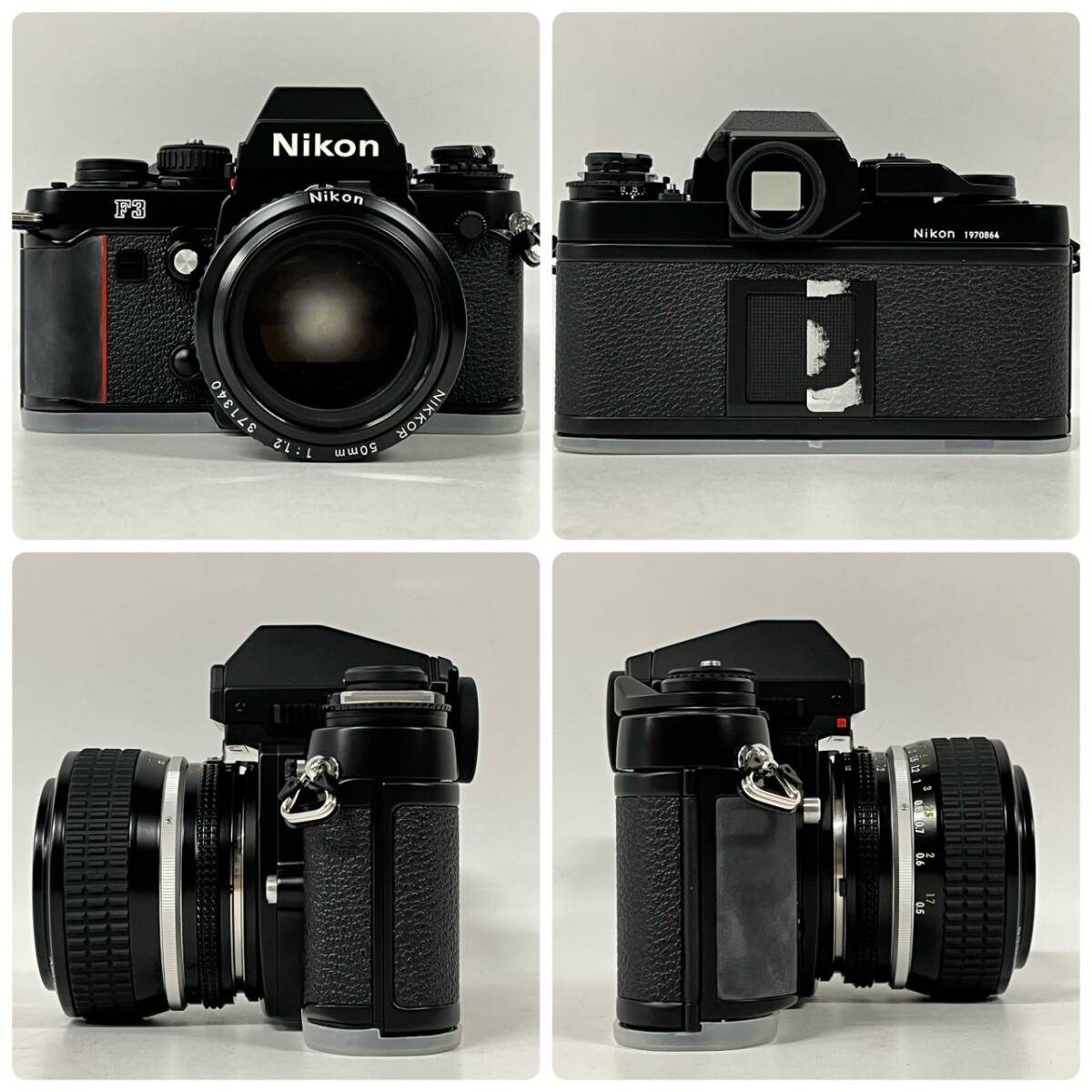 販売買蔵 【完動品】Nikon F3 単焦点レンズ付き 50mm フィルムカメラ ...