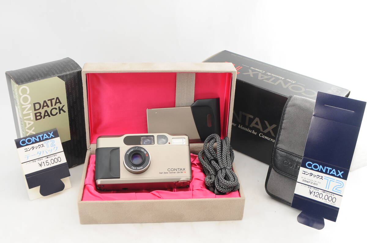 ◇超美品◇ CONTAX コンタックス T2 元箱 付属品 ☆レンズカクカクの