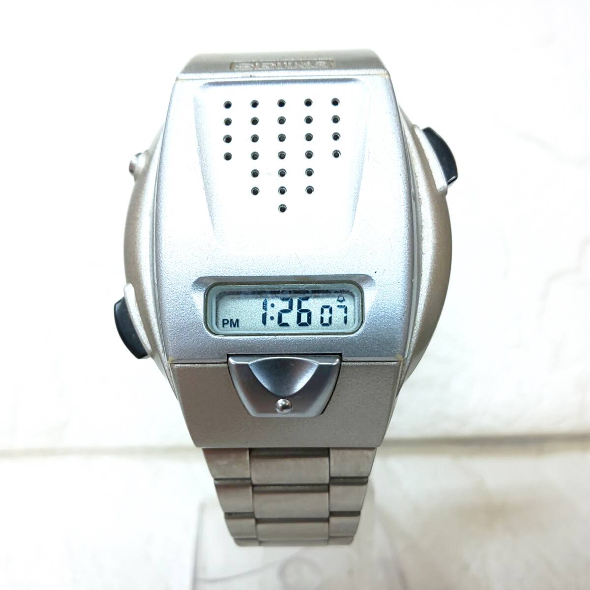 ◎セイコー◎SEIKO SBJ001 音声デジタルウォッチ A860-4001 スピーク