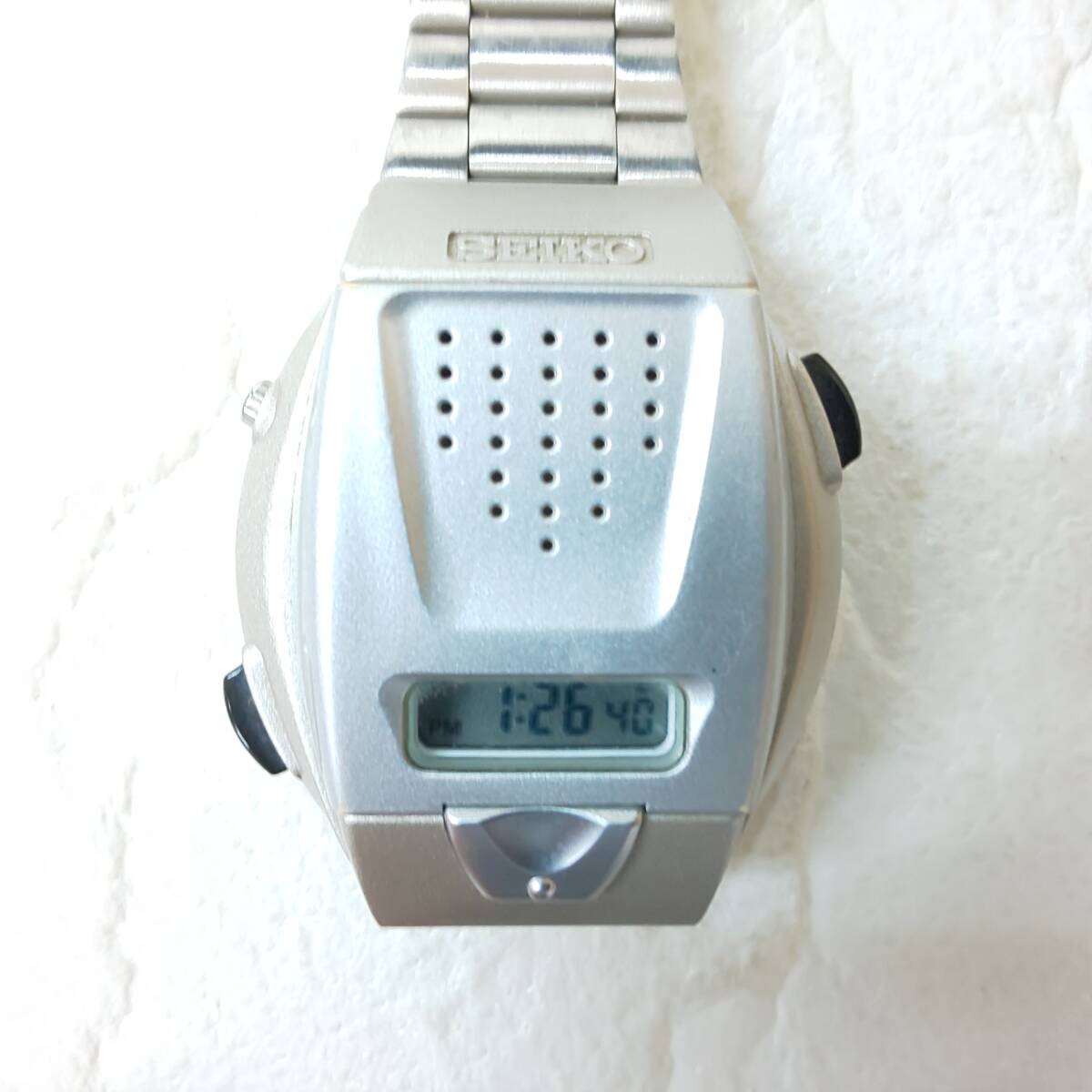 ◎セイコー◎SEIKO SBJ001 音声デジタルウォッチ A860-4001 スピーク