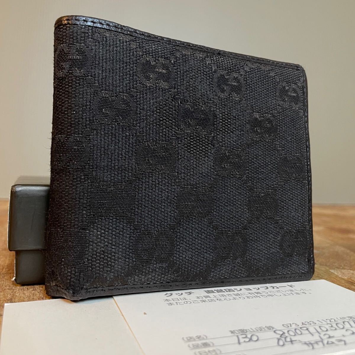 1円【美品】 GUCCI グッチ マーモント GG ウォレット メンズ