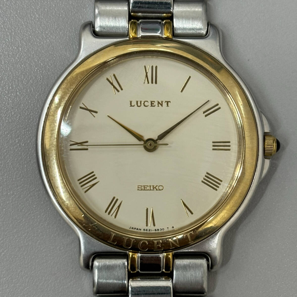 48 SEIKO セイコー 腕時計 LUCENT 5E21-6B70 クオーツ メンズ ジャンク