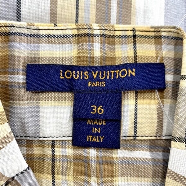 ルイヴィトン LOUIS VUITTON ノースリーブシャツブラウス サイズ36 S