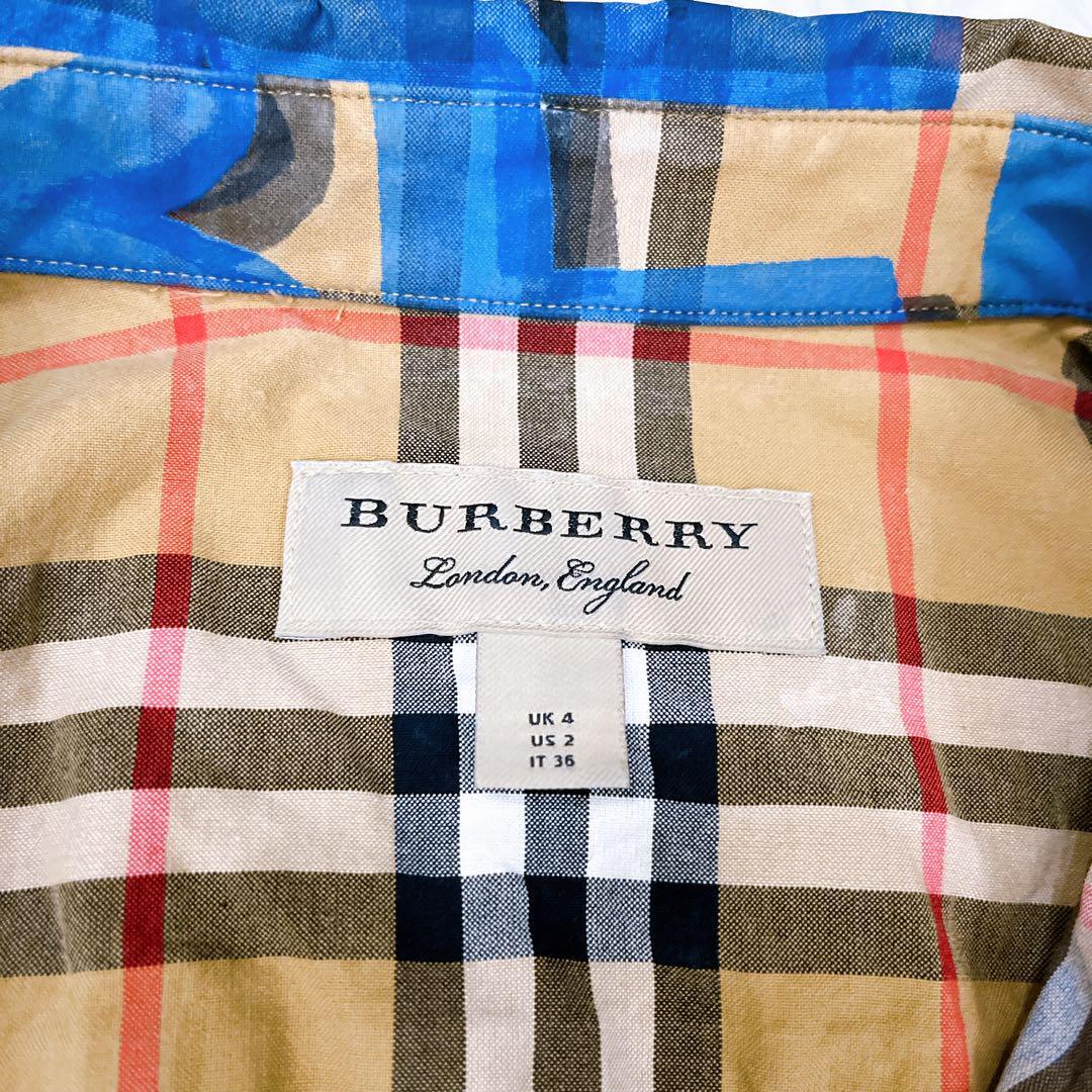 送料無料 希少 BURBERRY バーバリー ロンドン グラフィティシャツ ノバ