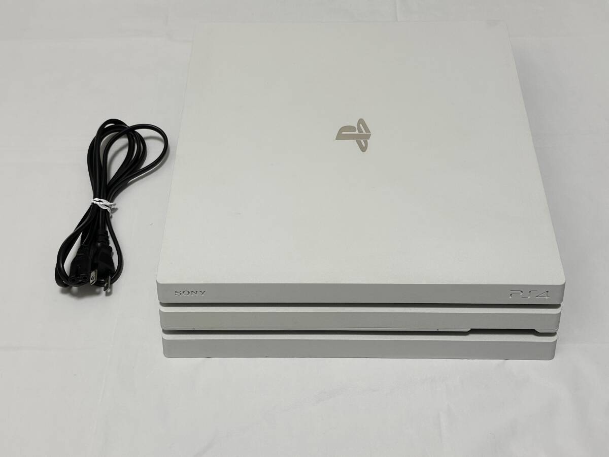 ☆[中古] PS4Pro 本体 CUH-7200B 1TB ホワイト 本体のみ 最終型 [動作