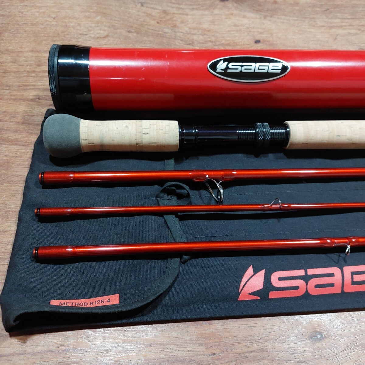 1円スタート・Sage Method 81264 Fly Fishing Rod. 12’ 6” 8wt. W/ Tube & Sock