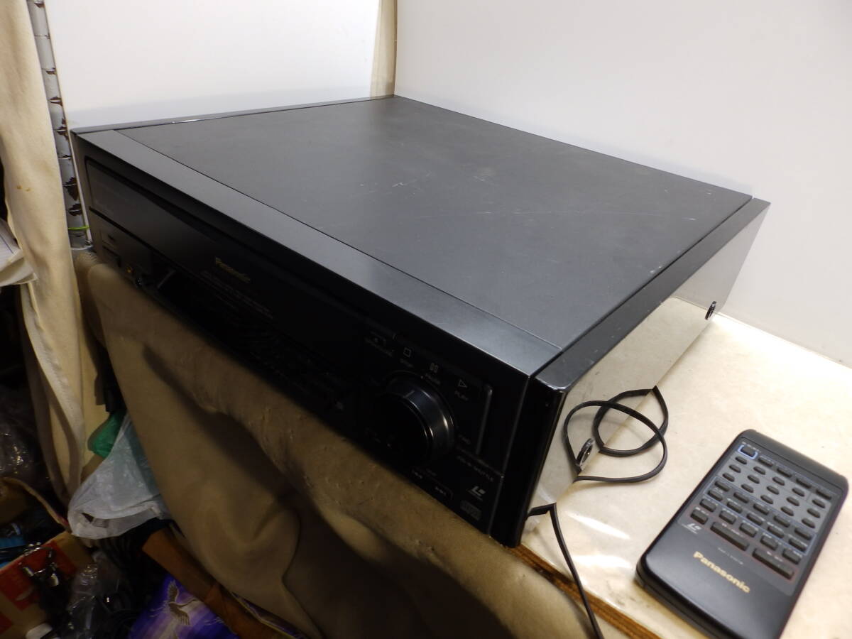 Panasonic パナソニック LDプレーヤー LX900 レーザーディスク プレーヤー リモコン付き LD再生/FF/FR/ジョグ 確認