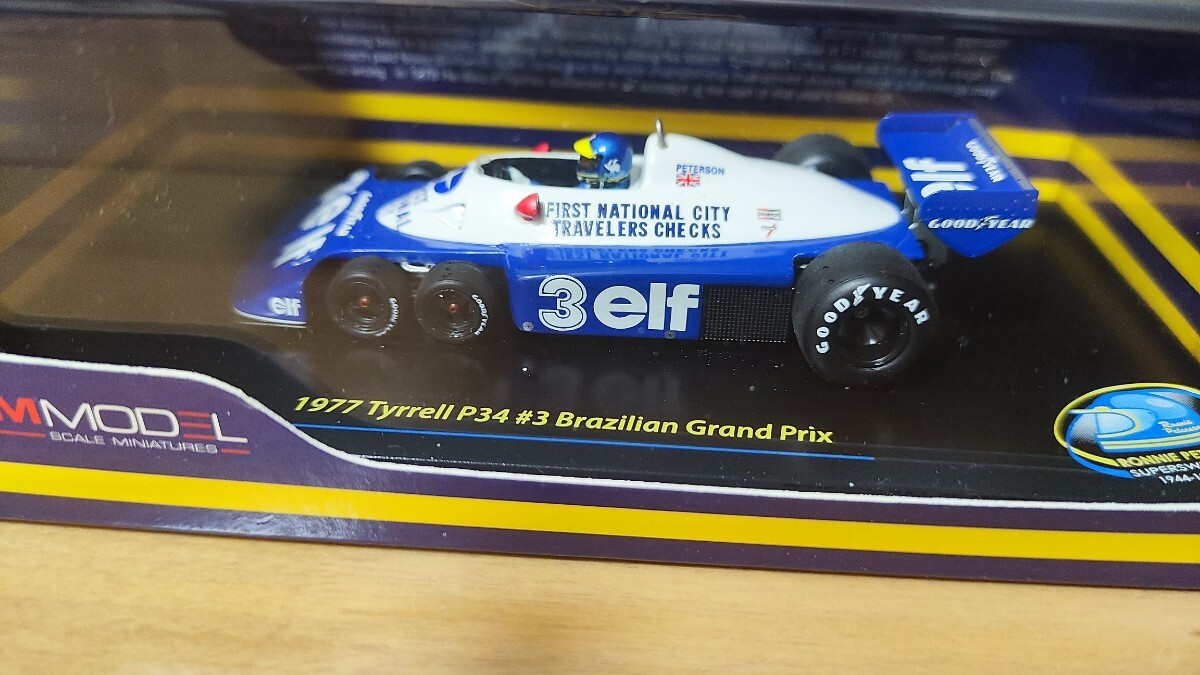 Tsm Model 1/43 1977 Tyrrell P34 No.3 Us Grand Prix Ronnie Peterson