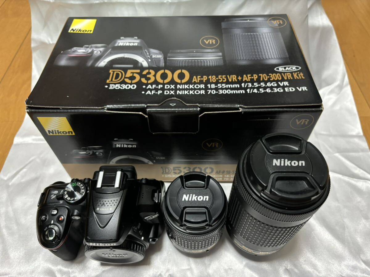 Nikon D5300 AF-P ダブルズームレンズキット ブラック デジタル一眼 