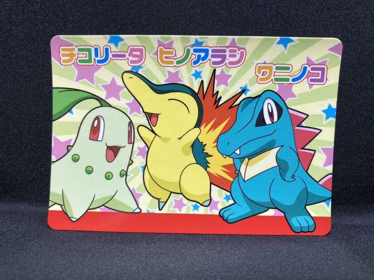 ポケモン カード なかよし ドライブ ライセンス 認定証 チコリータ ヒノアラシ ワニノコ 2004 非売品 カードダス Pokemon ...