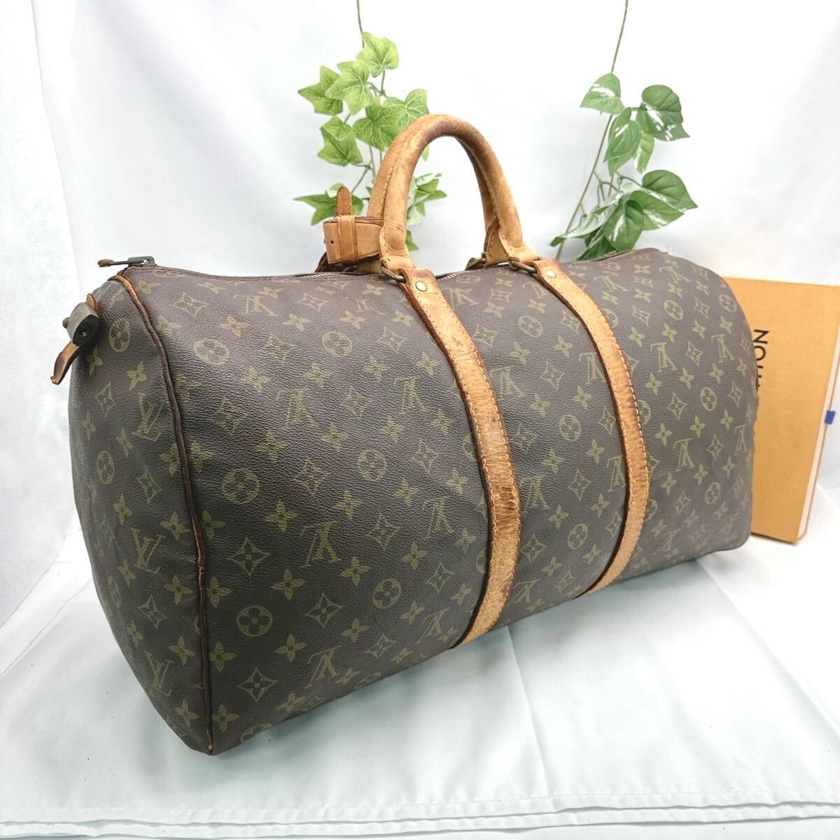 y336【定価37万円】1円 LOUIS VUITTON ルイヴィトン モノグラム キーポル 50 バンドリエール M41416 ボストンバッグ  2way シリアルSA /【Buyee】