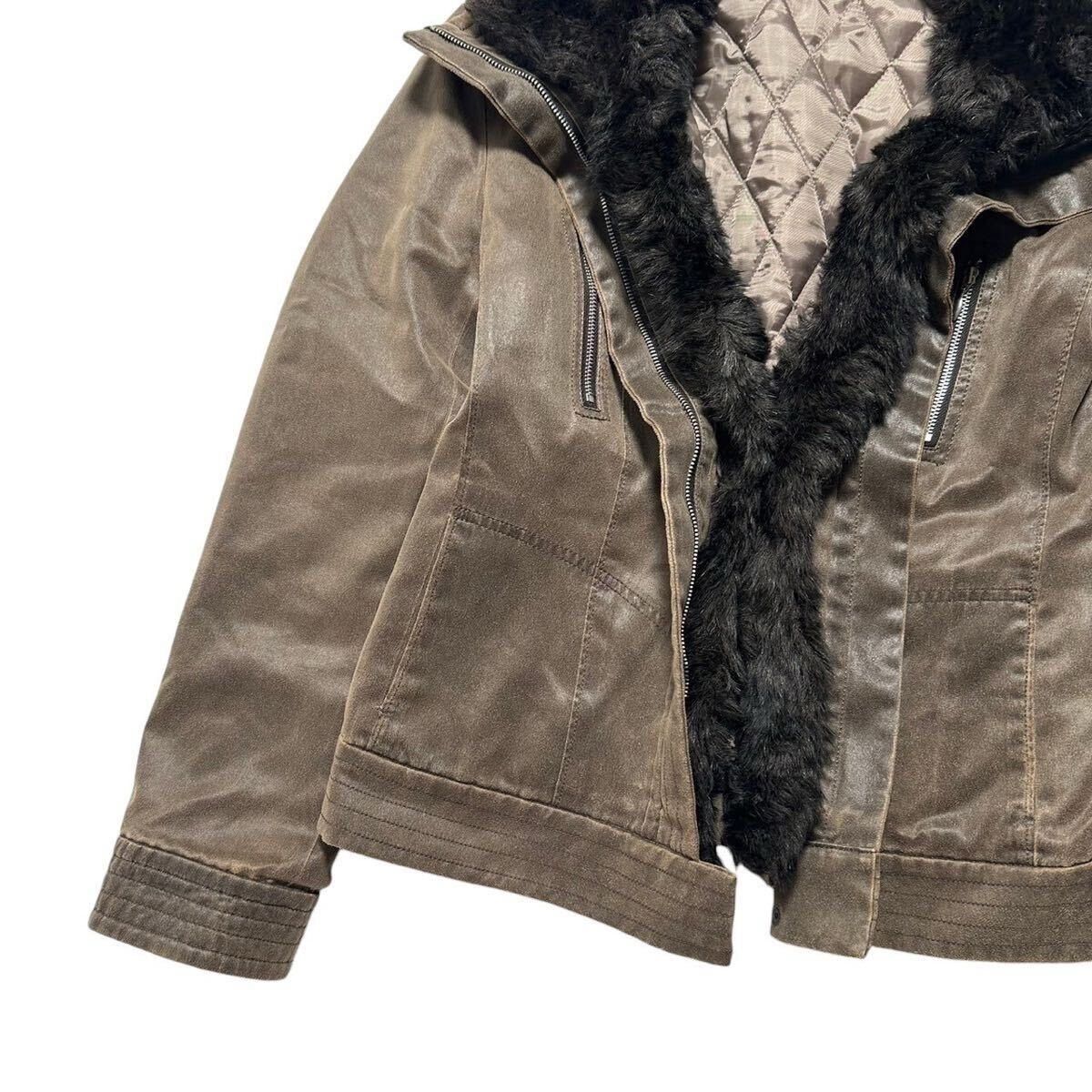 Japanese Label Y2K leather fur jacket goa ifsixwasnine kmrii share