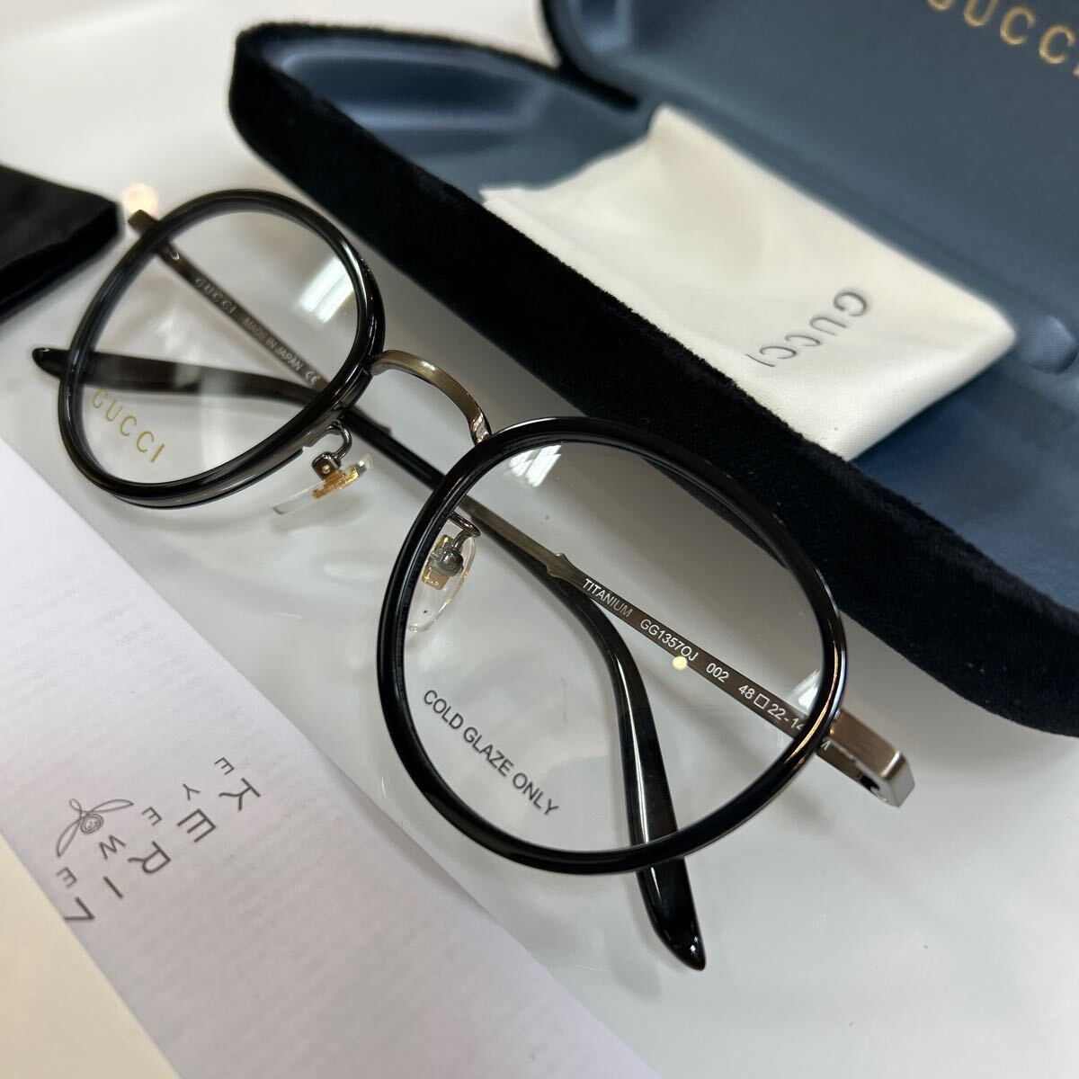 在庫入れ替えSALE! 安心の正規品 定価52,800円 GUCCI グッチ gucci GG1357OJ 002 GG1357OJ メガネ  メガネフレーム 眼鏡 眼鏡フレーム /【Buyee】