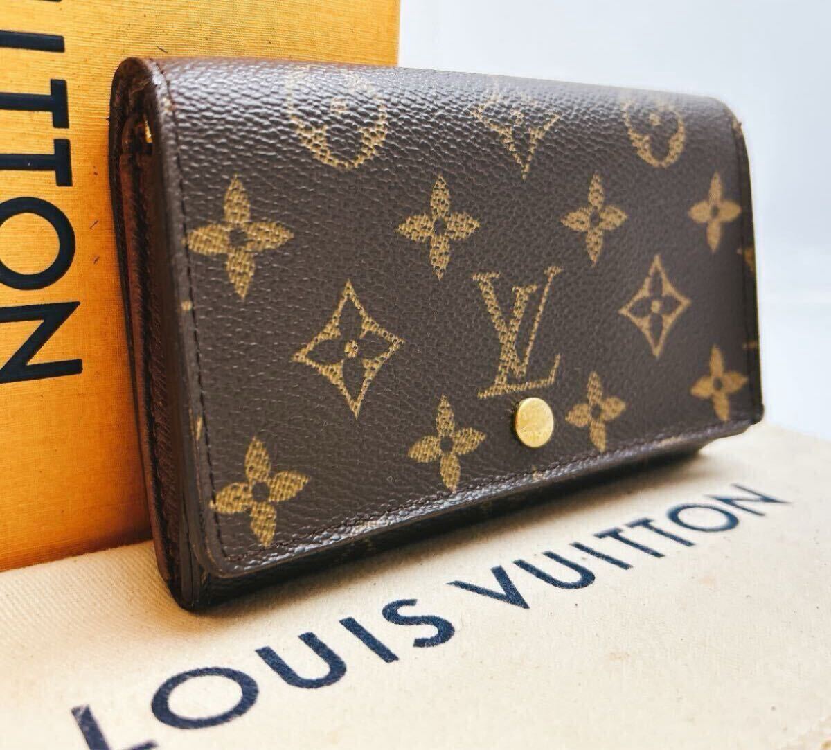 外観極美品】LOUIS VUITTON ルイヴィトン モノグラム ポルトモネビエトレゾール L字ファスナー二つ折り財布ウォレット  M61730/CA0053 /【Buyee】