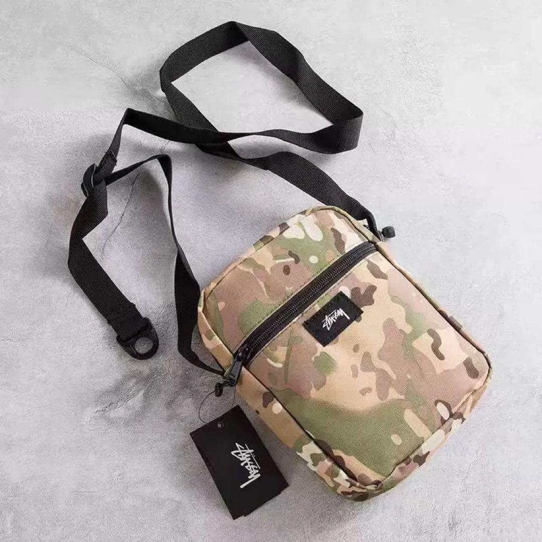 STUSSY ステューシー ショルダーバッグ 縦 カモフラージュ | Shop at