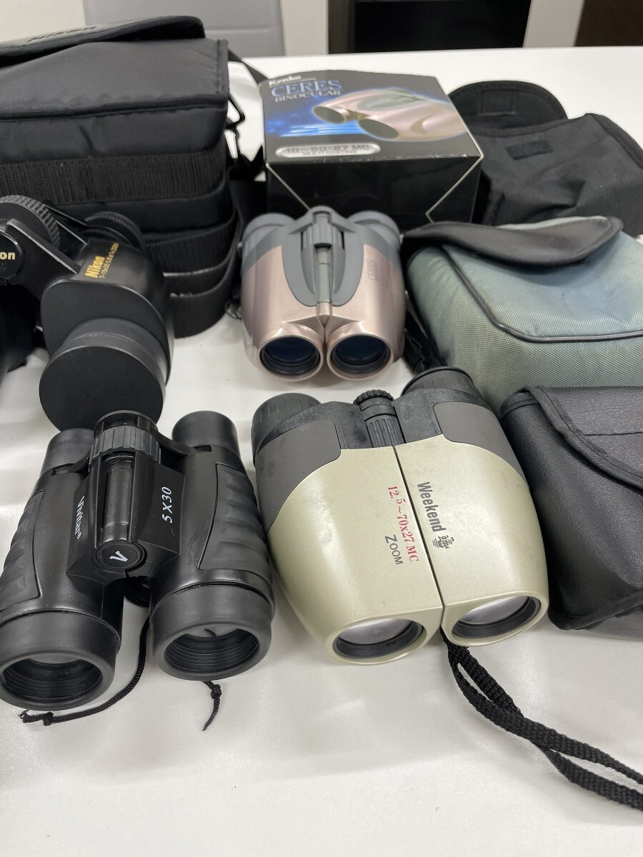 1円スタート 双眼鏡 ZENITH Nikon Kenko Vivitar CERES Rayway OMEGA まとめ8点 【K000202