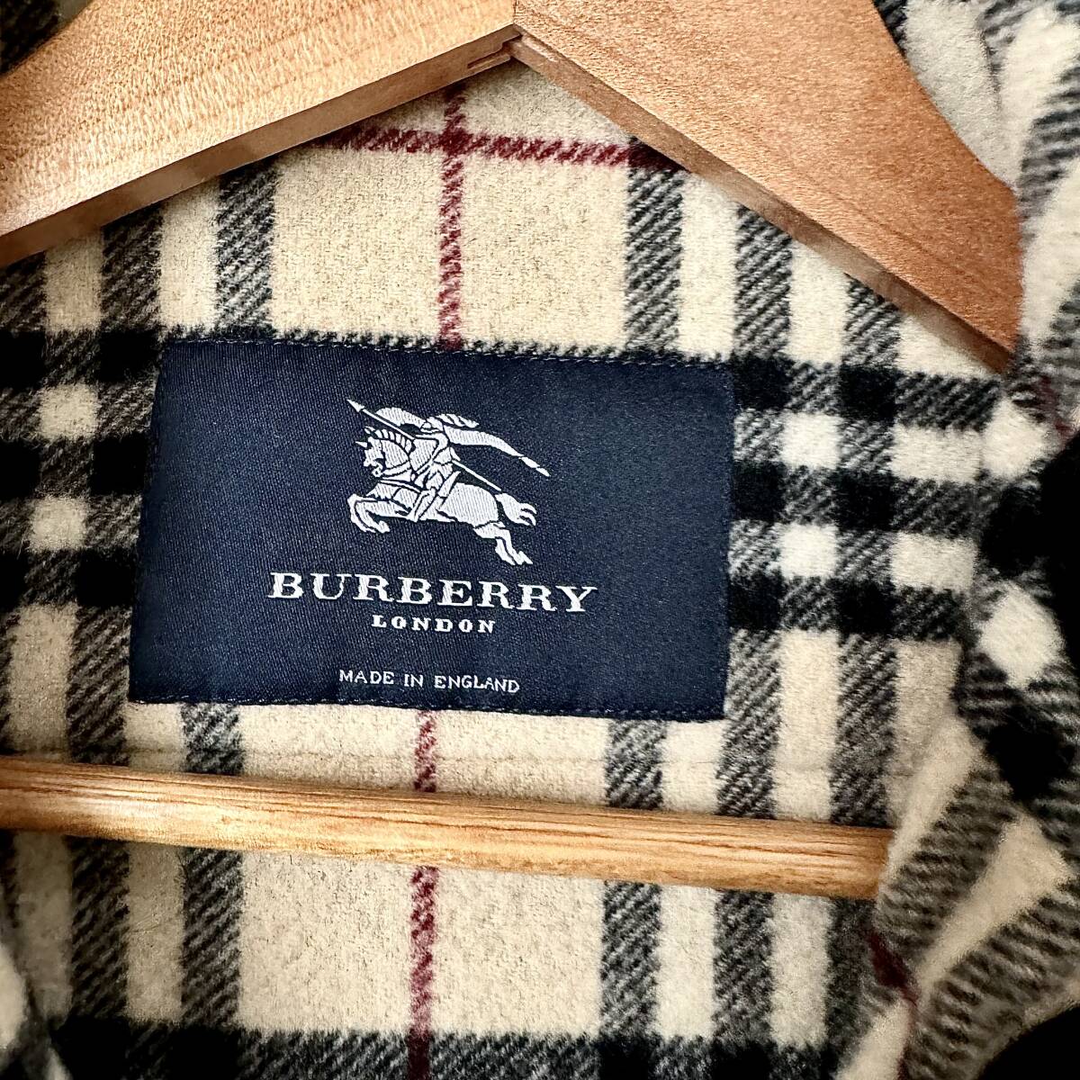 BURBERRY LONDON バーバリーロンドン ダッフルコート ロングコート M~L 美シルエット 高級感 ブラック ノバチェック 2way  /【Buyee】