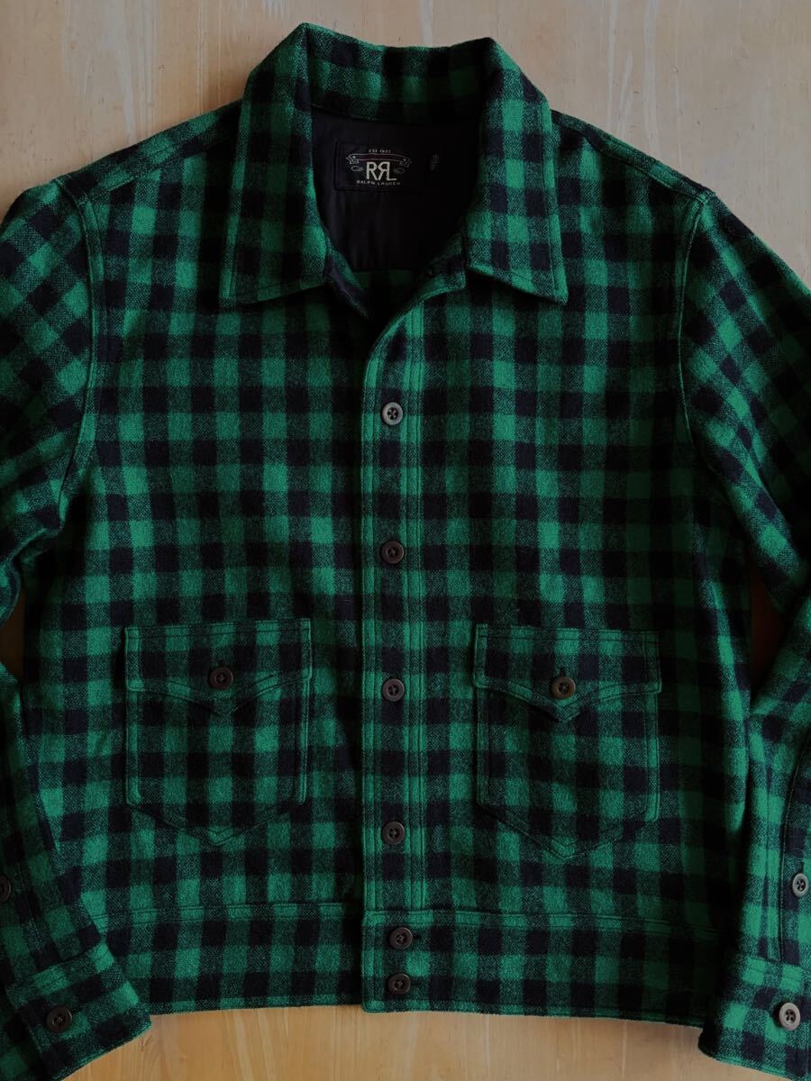RRL ウールプラッドトラッカージャケット S 2nd TYPE スポーツジャケット ラルフローレンビンテージ /【Buyee】
