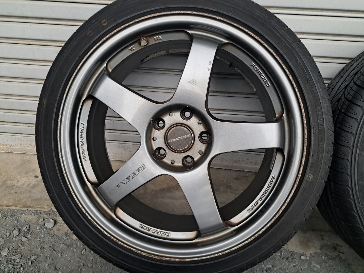 レイズ RAYS マツダスピード MAZDASPEED MS-01S MS01S 19インチ 5穴 114.3/8J/+40 225/40 ...