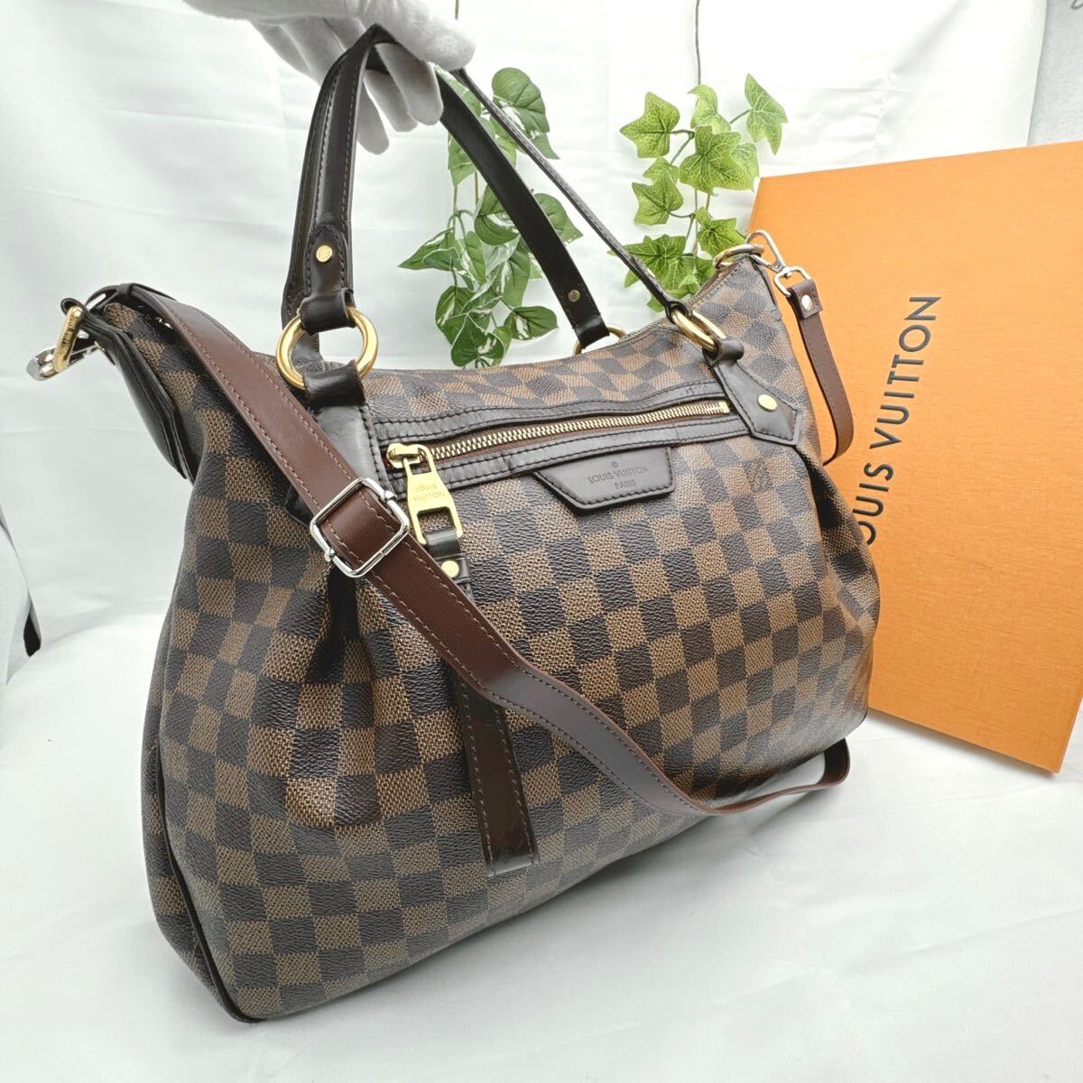 i609 ルイヴィトン LOUIS VUITTON イーヴォラMM ダミエ エベヌ ショルダーバッグ トートバッグ 2way シリアル TR2131  /【Buyee】