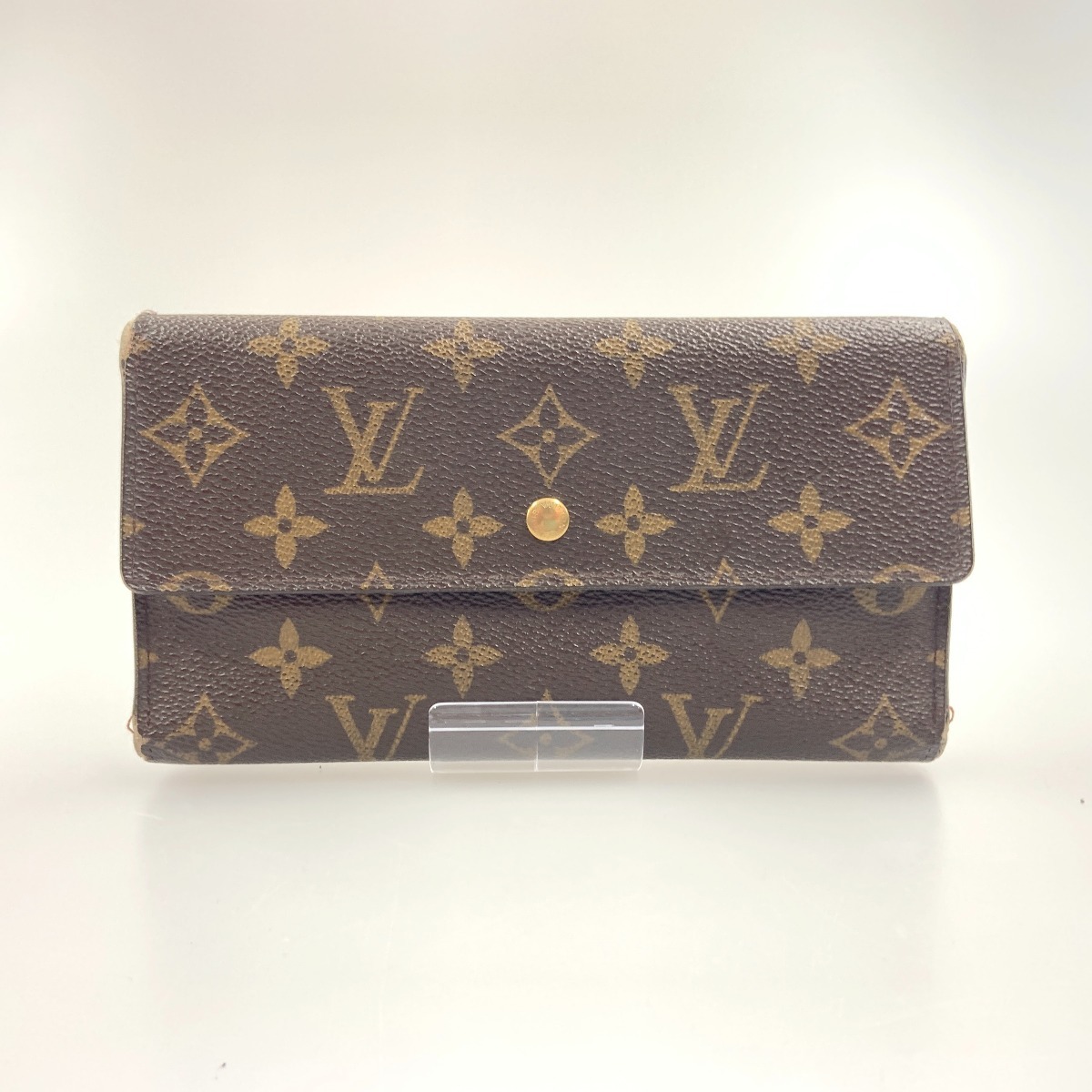 〇〇 LOUIS VUITTON ルイヴィトン モノグラム ポルトトレゾール インターナショナル 三つ折り財布 M61215 ブラウン 傷や汚れあり  /【Buyee】