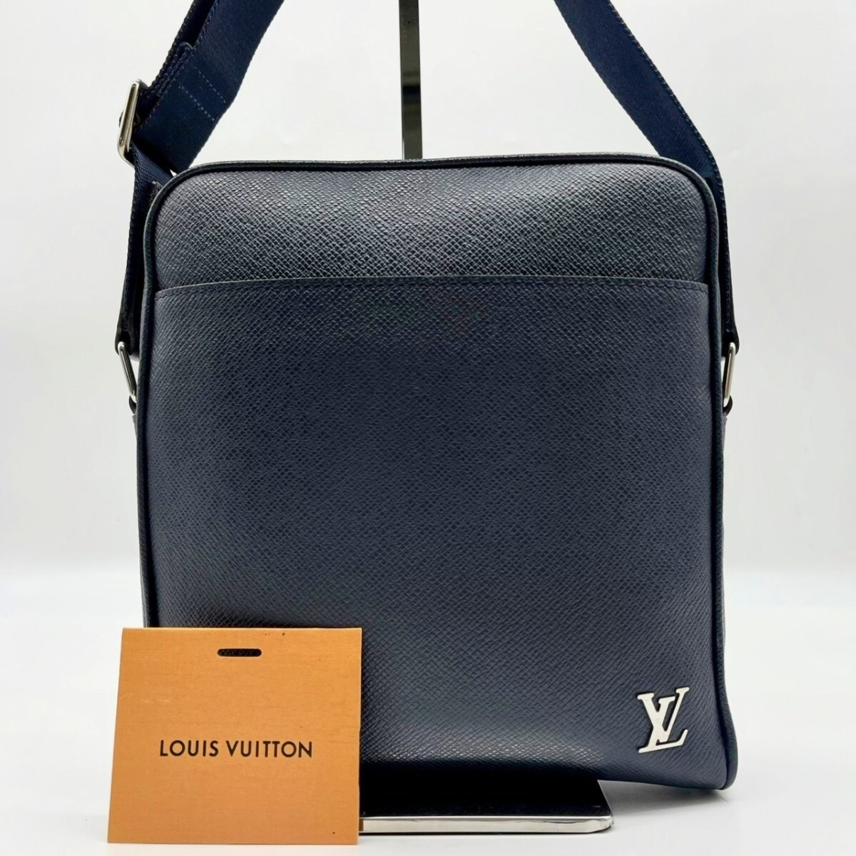 未使用級美品／現行☆LOUIS VUITTON ルイヴィトン タイガ メッセンジャーPPM ショルダーバッグ M30265 クロスボディ ネイビー  LVロゴ /【Buyee】