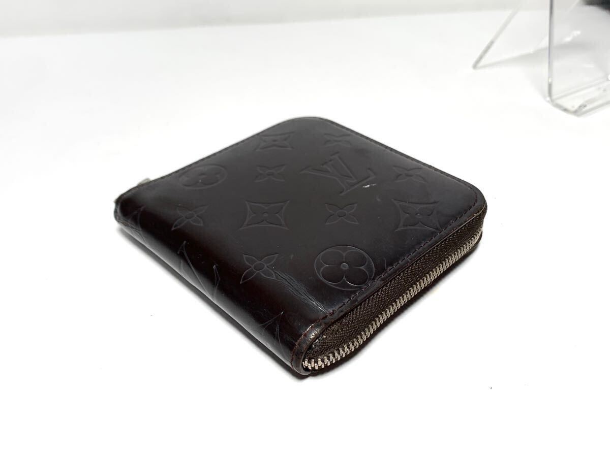 1623 美品 1円 LOUIS VUITTON ルイヴィトン M66510 モノグラムグラセ ポルトビエ モネ ジップ 財布 ウォレット カフェ  ダークブラウン系 /【Buyee】