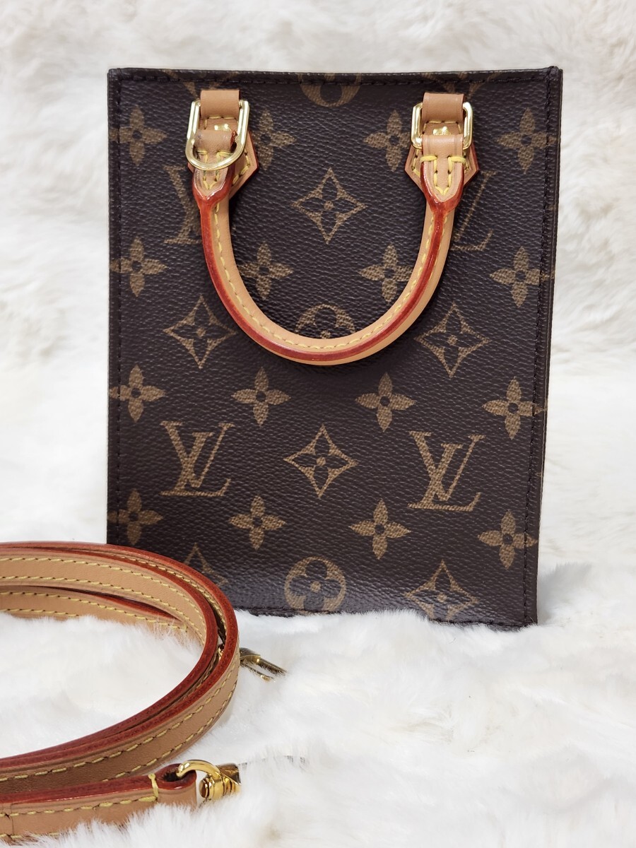 a43 正規美品 LOUIS VUITTON ルイヴィトン モノグラム M69442 RFID反応有り プティット サックプラ ハンドバッグ  ショルダーバッグ /【Buyee】