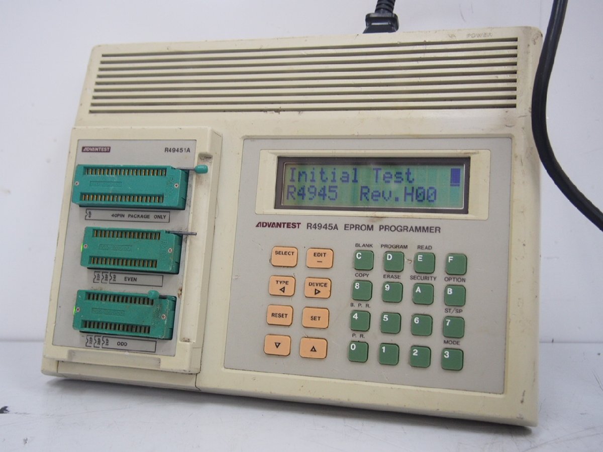 1H1202-8】 ADVANTEST アドバンテスト EPROM PROGRAMMER ROMライター ロムプログラマ R4945A ...