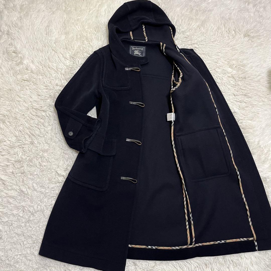 極美品 XLサイズ相当 Burberry バーバリー ダッフルコート ロングコート ヘリンボーン ノバチェック パイピング スコットランド製ウール  /【Buyee】