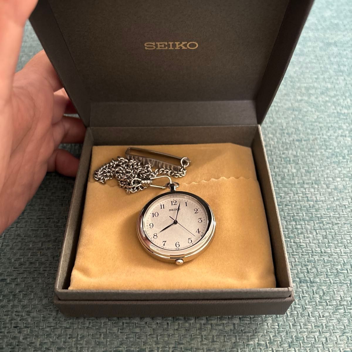 新品 正規品 SEIKO/セイコーポケットウォッチ/懐中時計クォーツ 