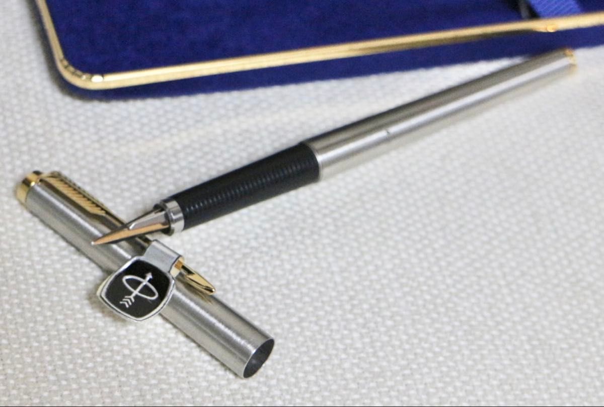 文房具・事務用品 ペン先10K◇パーカー ♯45万年筆 ブルー PARKER USA
